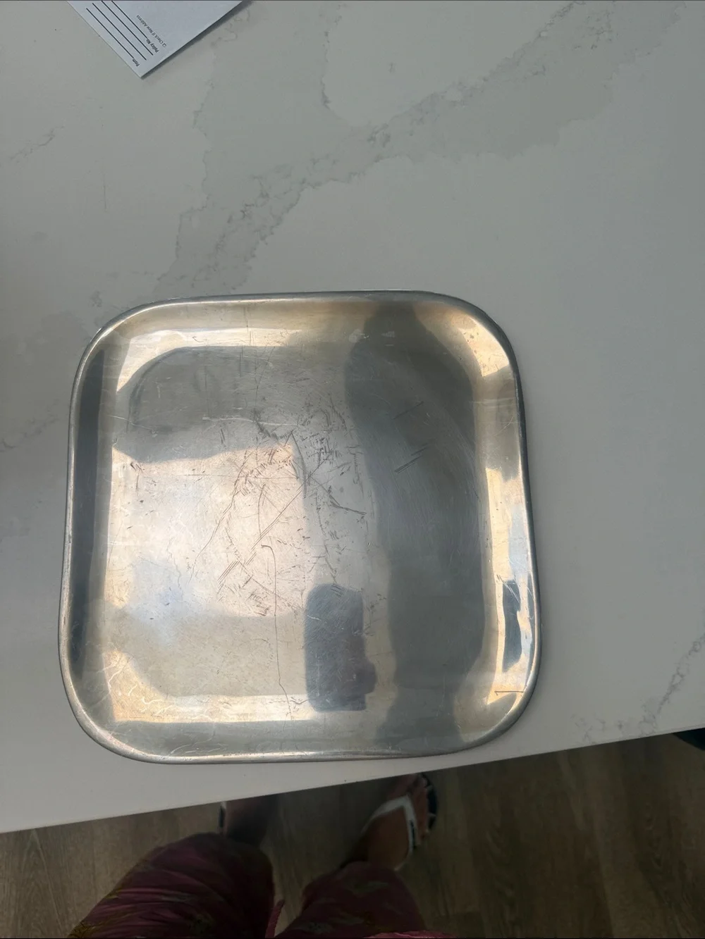Nambe silver square tray